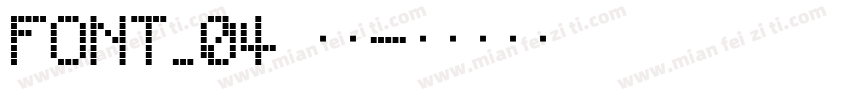 FONT_04 常规字体转换